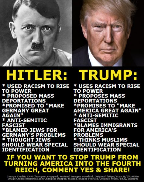 AMERICA WAKE THE HELL UP AND SMELL THE FASCISM! Did anyone listen to Trump's last comments about America being the NEXT REICH? Trump wants to be a damn dictator...not a president! He's telling us out of his own mouth, but are we listening? YES or NO?