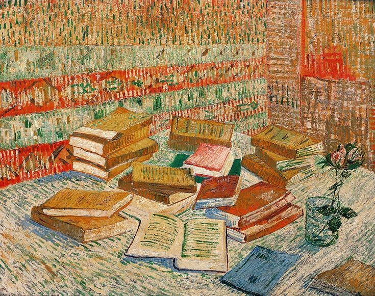 'So often, a visit to a bookshop has cheered me, and reminded me there are good things in the world.' Vincent Van Gogh 🖌 The Parisian Novels by Vincent Van Gogh (1887) .