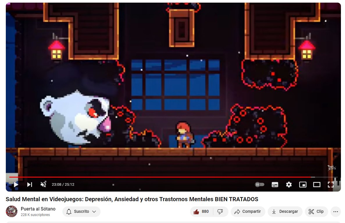Gracias a <a href="/dan_chaos/">IchiDan 🐉💎 - Puerta al Sótano</a> por este tipo de vídeos. Son muy necesarios los creadores que hablen de salud mental y más con este tipo de videojuegos. Recomendadísimo!