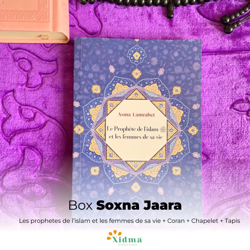 BXidma's tweet photo. Box SOXNA JAARA 💕 
• 
- Tapis 
- Coran 
- Les prophètes de l’Islam et les femmes de sa vie 
- Chapelet 

• 
🏷️ 32.000 frs 
🏬 Disponible en boutique 
🛵 Et en livraison 
☎️ 77 897 22 22 

• 
Achetez directement sur https://t.co/NzSrbf7dva https://t.co/Dd7K8Gu5xd