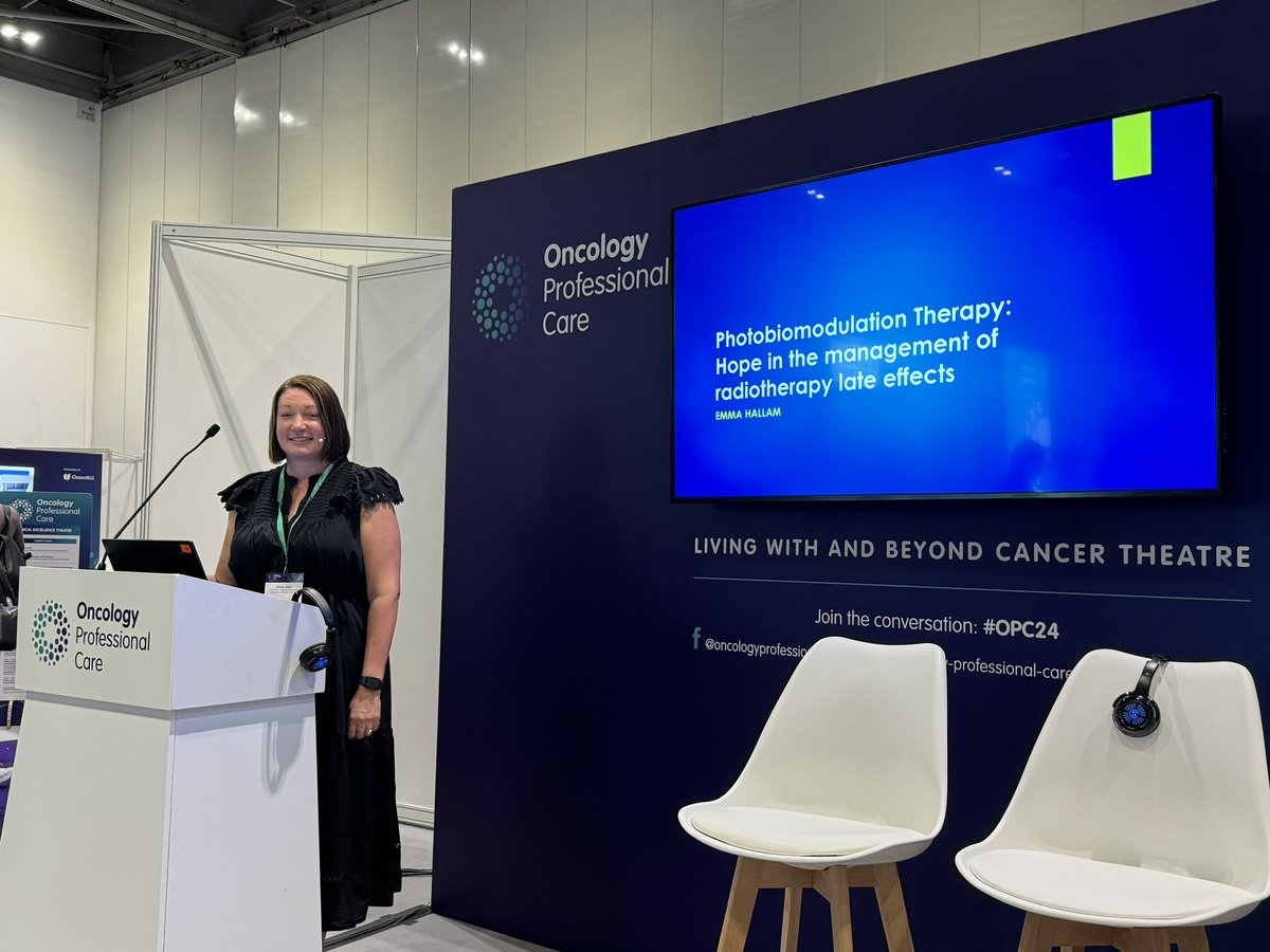 Full house for our late effects Consultant Therapeutic Radiographer <a href="/EmmaHallam6/">Emma Hallam</a> presentation at #OPC24 Fabulous work 👏