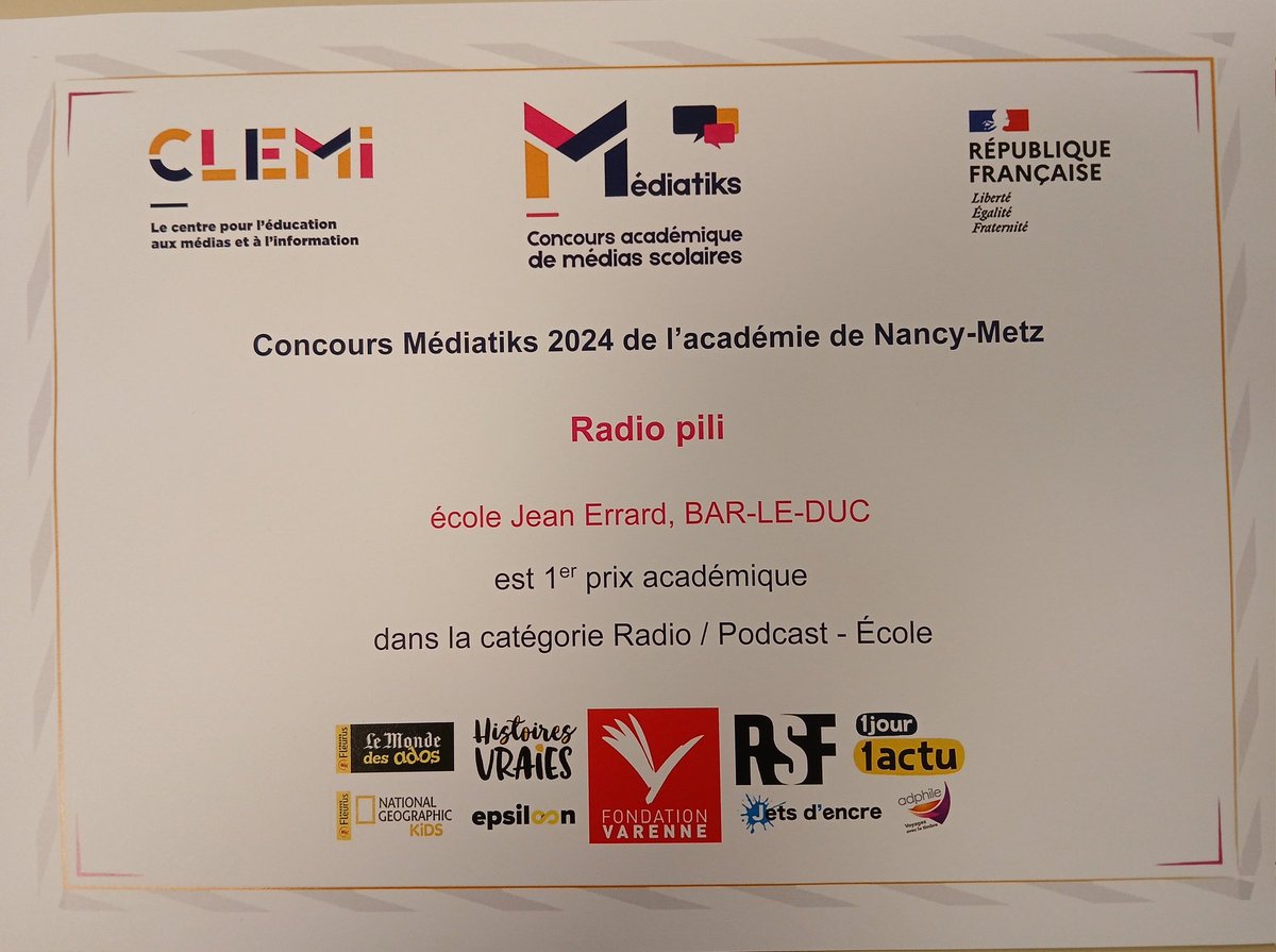 Quelle fierté! 
Avec <a href="/MEUSEFM/">MEUSE FM</a>, <a href="/alloute55/">Cab A-L</a> <a href="/Animpedaocce55/">Caroline MEUNIER</a> <a href="/coordnatocce/">Fabrice MICHEL</a> <a href="/AngelHabart/">Angélique Habart</a> 
Mer i à tous!