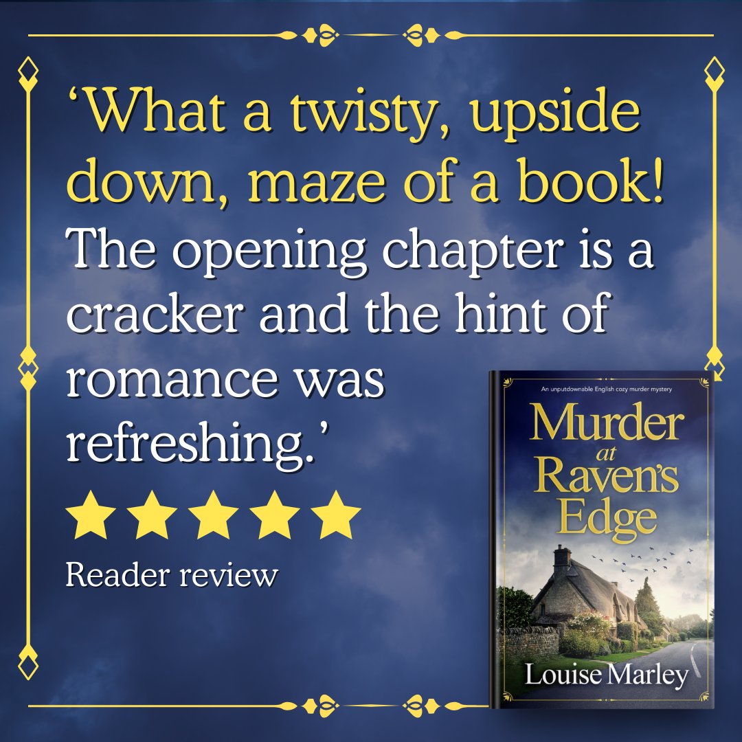 💙 This gripping, funny, absolutely unputdownable murder mystery is perfect for fans of Faith Martin, Fiona Leitch and M.C. Beaton. 🔎 Discover Murder at Raven's Edge by @LouiseMarley today: geni.us/350-rd-two-am #murdermystery #cozymystery