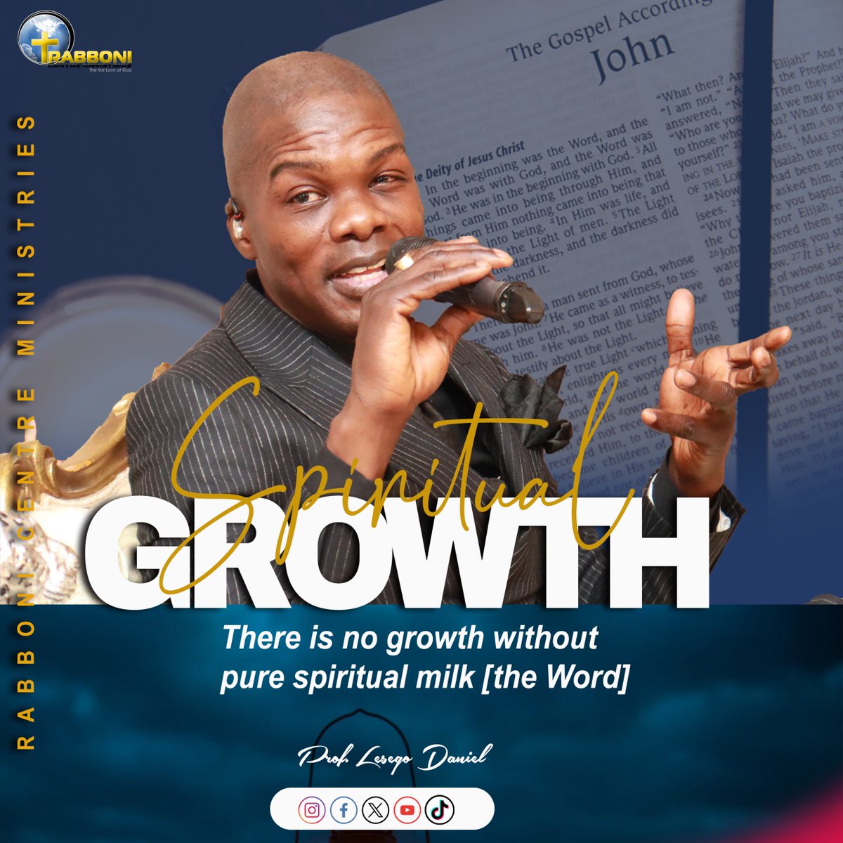 IAmLesegoDaniel's tweet photo. 𝐀𝐋𝐋𝐎𝐖 𝐆𝐎𝐃 𝐓𝐎 𝐆𝐑𝐎𝐎𝐌 𝐘𝐎𝐔 Many want and yearn for growth but forsake the #WordOfGod. No child is born eating #SolidFood, but they are first fed #Milk, which has all the nutrients they need to grow. #Heb6v3 https://t.co/u2TRWucwyJ