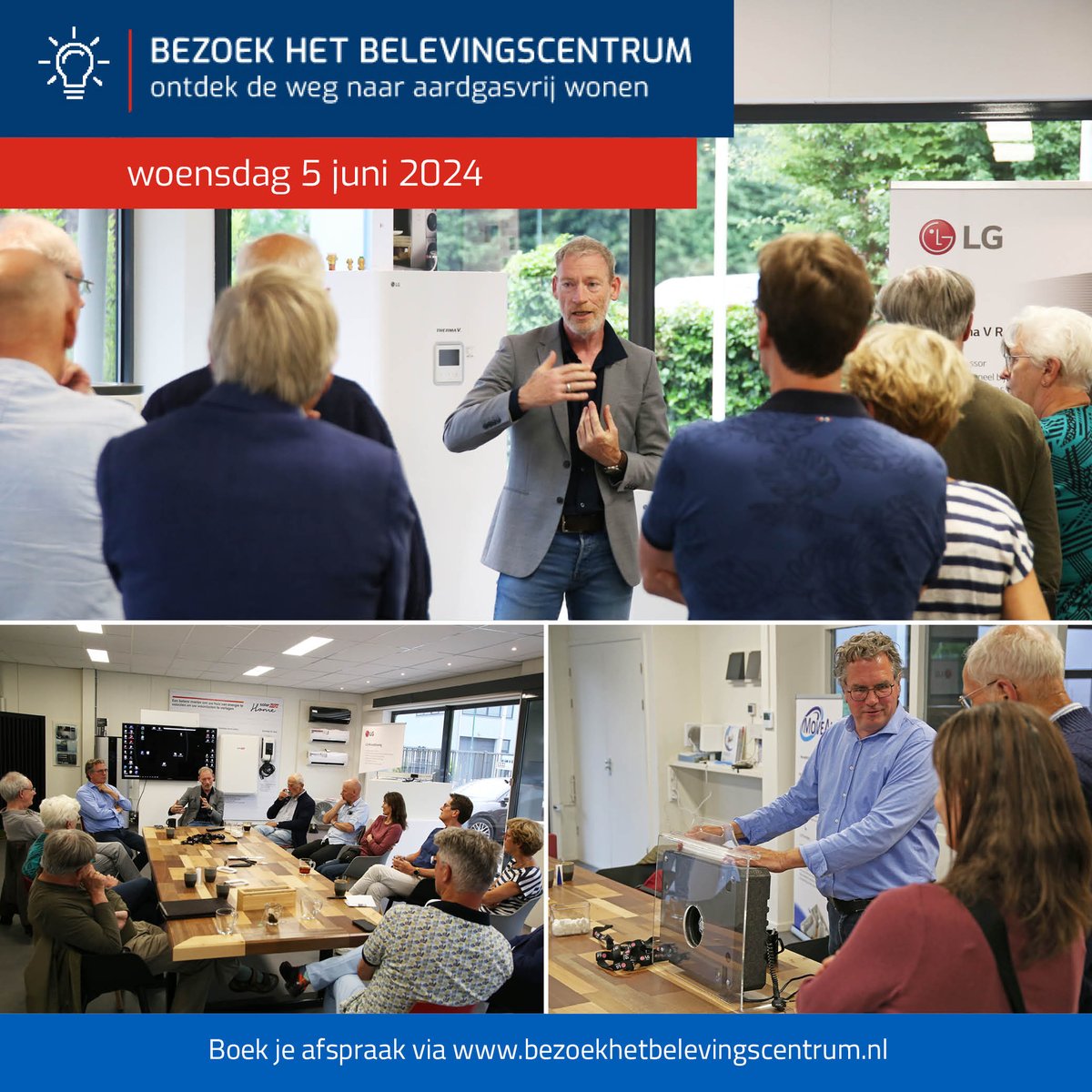 Bezoek het Belevingscentrum op woensdag 5 juni 2024.

Stel alle (kritische en moeilijke) vragen. Wij geven u de eerlijke antwoorden!

Datum: woensdag 5 juni 2024
Tijd: aanvang 19:30
Locatie: Bedrijfsweg 9, Leusden
Aanmelden: gewenst via ...
bit.ly/4blJt22