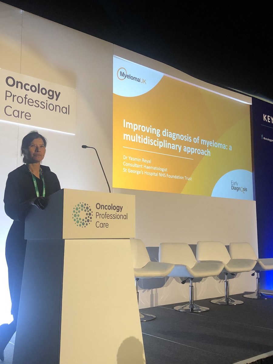 mmamynurse's tweet photo. Standing room only for Dr Yasmin Reyal talking now on improving #myeloma diagnosis at #OPC24 🧡 https://t.co/rzKvDaes5W