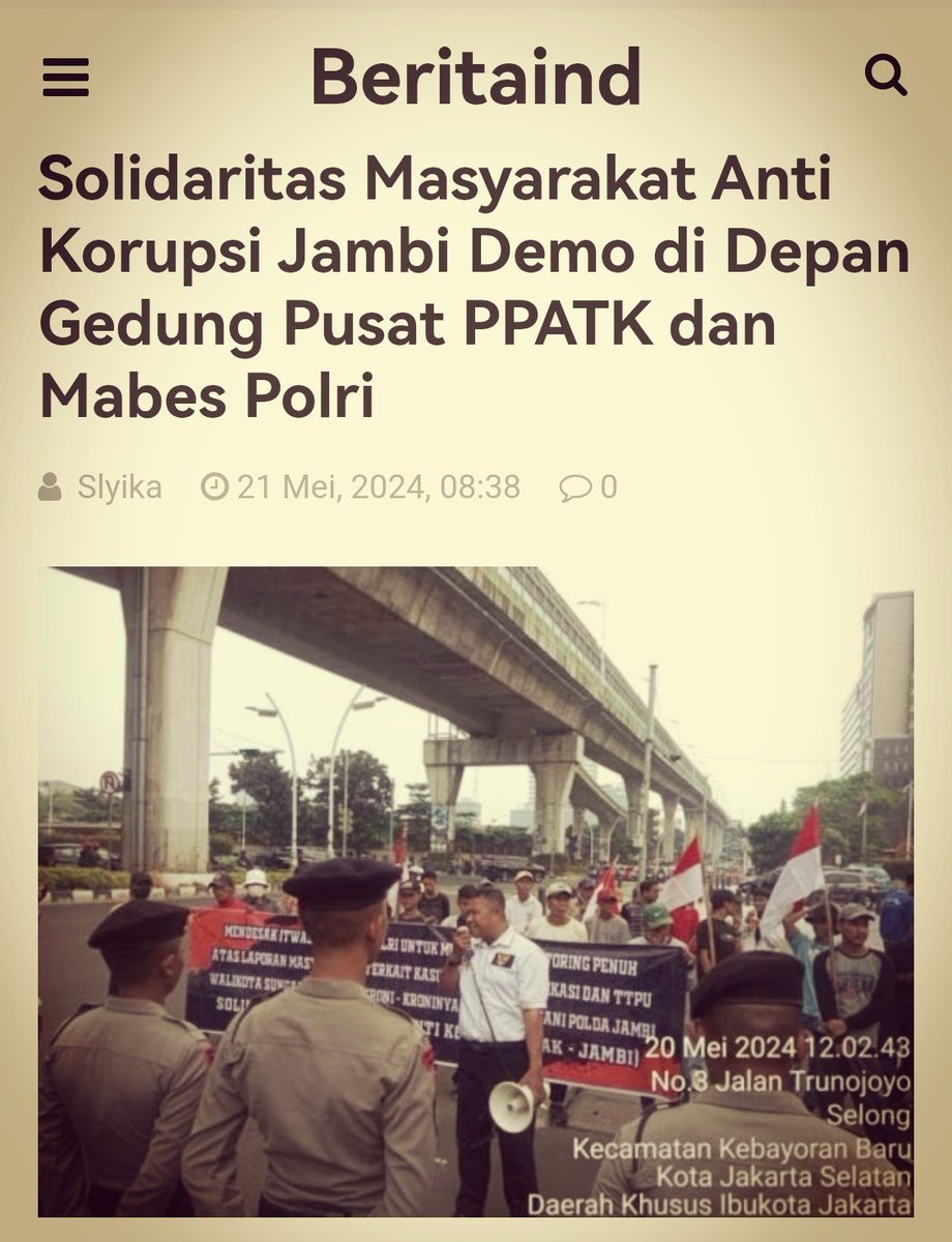 Ini keren nih, masyarakat udah sadar TPPU 👍 Pendemo mendesak @PPATK melakukan investigasi soal dugaan aliran dana yang tidak patut dalam pembelian SPBU milik AMD oleh Walkot Sungai Penuh, AZ, yang mana diduga uang pembelian SPBU tersebut berasal dari Gratifikasi dan Suap untuk