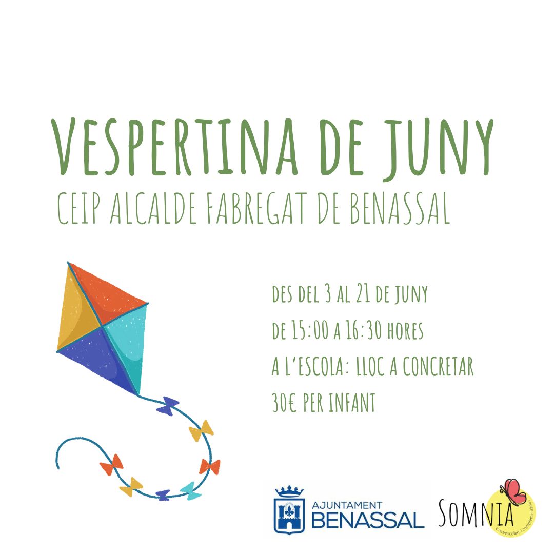 Benassal. Escola vespertina de juny

diadia.cat/esdevenimentsd…