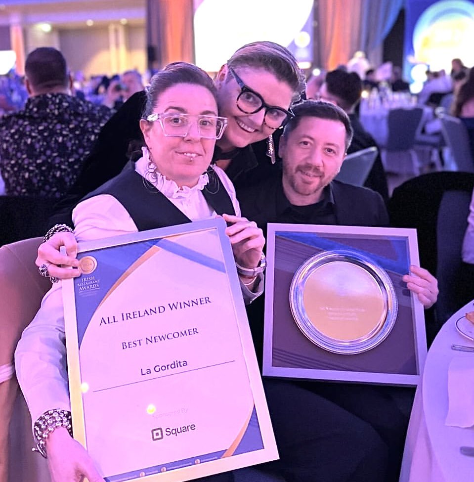 Congratulations all the finalists and winners at yesterday’s @restawards! Pictured here - @StTolaCheese @CustomshouseB @elywinebars and @LaGorditaDublin 🏆🍴
