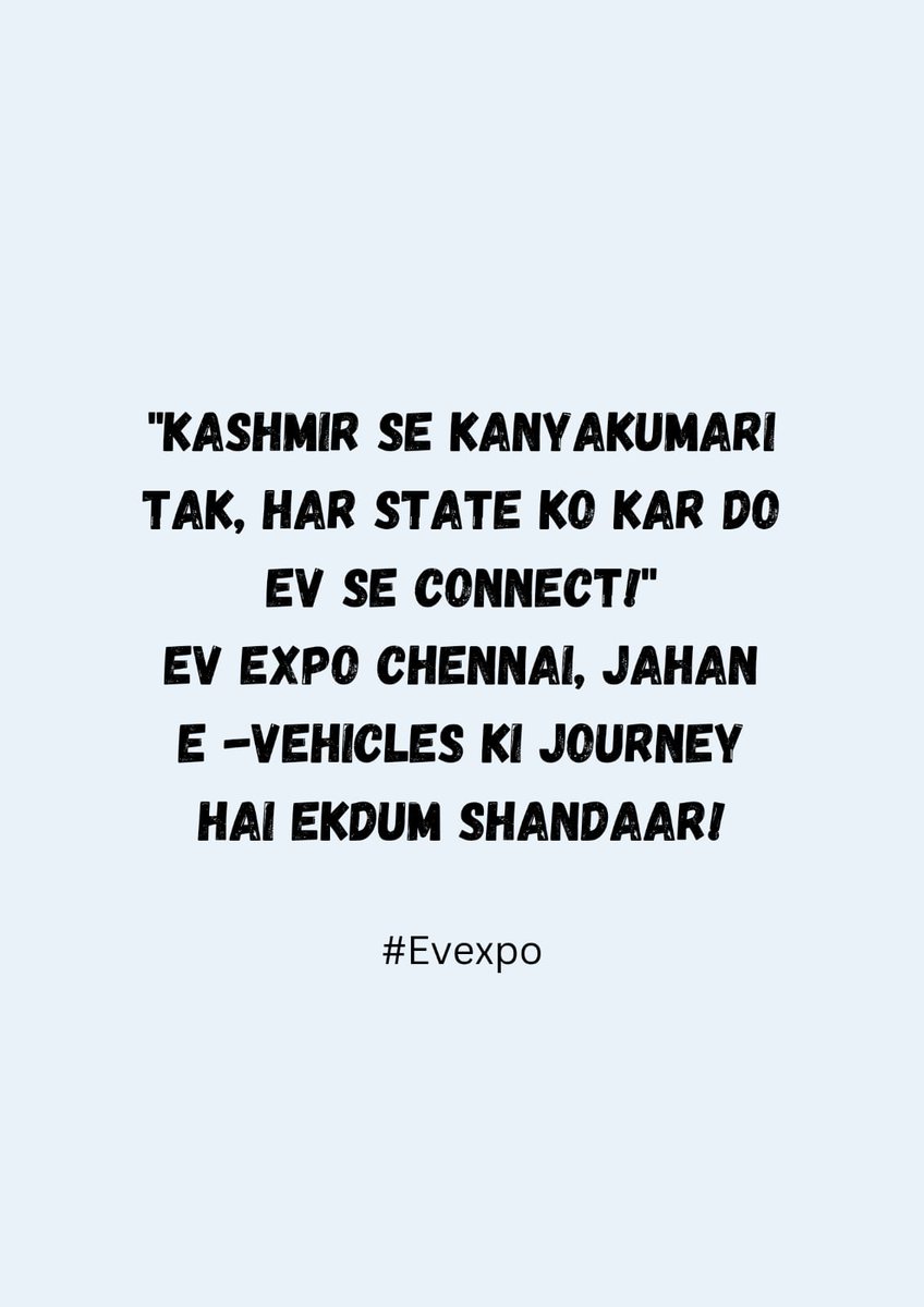 'Exploring the Future of Electric Mobility at the 20th EvExpo Chennai 2024! Join us to witness cutting-edge innovations, sustainable solutions, and the latest in EV technology.' #evexpo #electricscooter #electricrevolution #electricrickshaw #memes #memesdaily