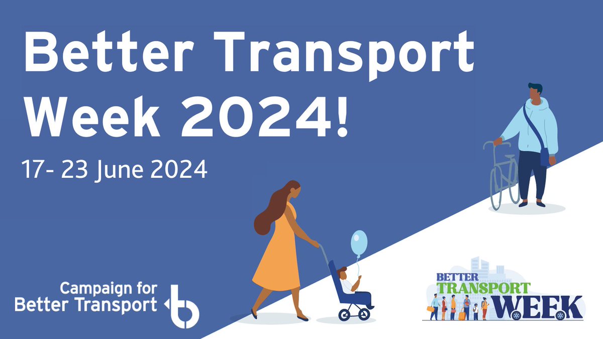 It's less than a month to #BetterTransportWeek and there's still lots of way to get involved before and during the week itself. Find out more here: bettertransport.org.uk/better-transpo…
