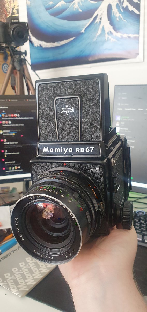 Well that didn't take long. came with the 65mm lens. this thing is beautiful. keen to get outside with it soon. #believeinfilm