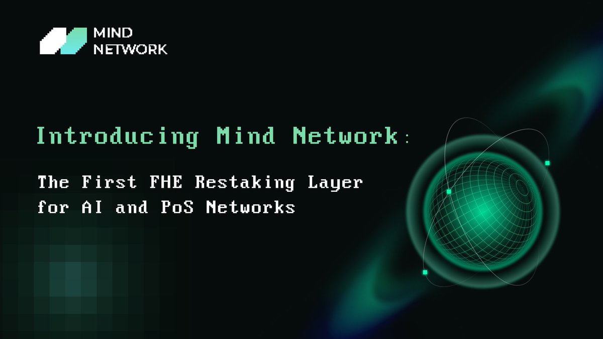 💥#AI + #FHE = The Next Big Thing!

#MindNetwork is the first FHE Restaking Layer for PoS and AI Networks. By pioneering FHE validation for consensus, data, and cryptoeconomic security, Mind Network unlocks FHE's potential to address Web3 security issues.

🔗 Learn more: