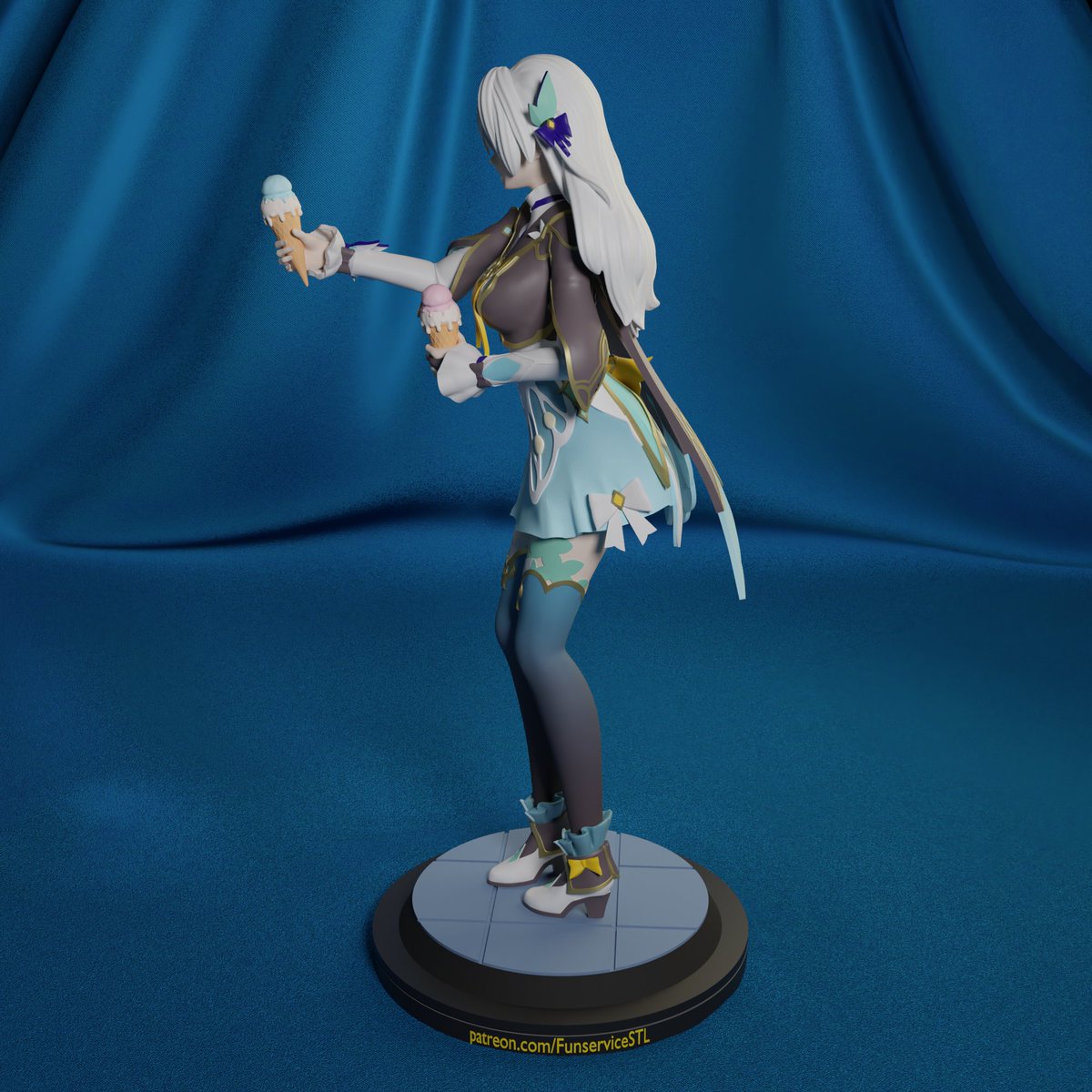 FunserviceStl's tweet photo. Firefly for 3d print. https://t.co/70g6PjNzWx #stl #waifu #3Dprinting #3dprinter #3dart #3d #3DModel #Figures #sculpture #patreon #cute #girl #fanservice #funservice #anime #manga #HSRFanart #hsr #HonkaiStarRail #firefly https://t.co/iBSWqRUksd