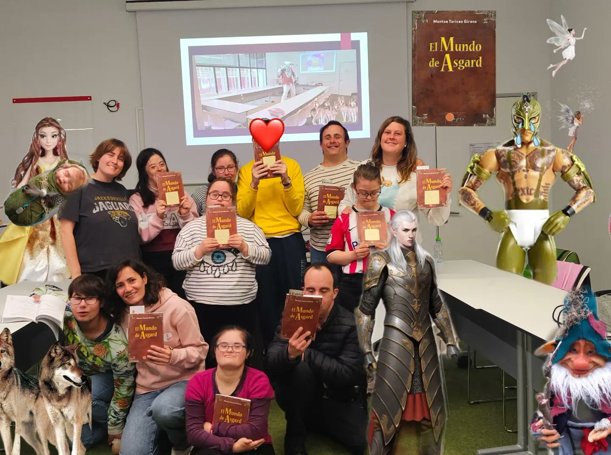 Esta es la foto final del grupo de lectores de la Fundación Síndrome de Down del País Vasco en la Biblioteca Foral. Hemos terminado 'El mundo de Asgard'.
¡Esperamos volver a vernos con otro libro! 😃 
#clublecturafácil 
#lecturafácil 
Adapta Editorial