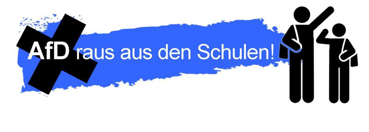 🚫#AfDrausausdenSchulen🚫 Wir bekommen gerade viele Anfragen von Schüler*innen, an deren Schulen die #AfD zu Veranstaltungen eingeladen wurde. ‼️Wenn an eurer Schule die AfD eingeladen wurde und ihr Support & Infos benötigt, wie ihr euch dagegen wehren könnt, meldet euch! #noafd