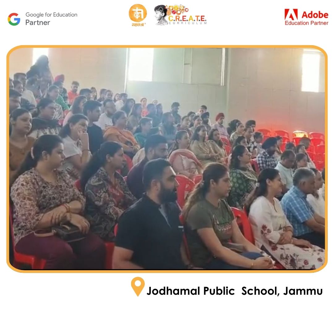 Parents learned about our C.R.E.A.T.E. curriculum, designed to nurture 21st-century skills for holistic child development, led by Ms. Usha Pathania at Jodhamal Public School.
 Learn more: mahattattva.in
createcurriculum.in #NEP2020 #Curriculum #HolisticLearning