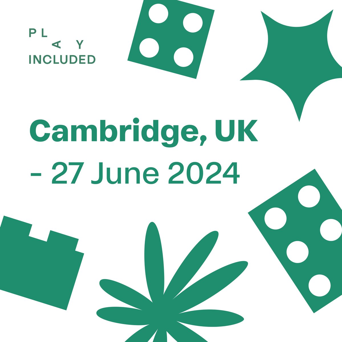 playincluded's tweet photo. Do you want to develop your playful facilitation skills to support the children you work with?

On 27 June, our founder, Dr @GinaGDLC will be hosting our Brick-by-Brick® programme Advanced Facilitator #training in #Cambridge.

Join us: https://t.co/idDI6Nryl0

#PlayIncluded https://t.co/K803rctQVK
