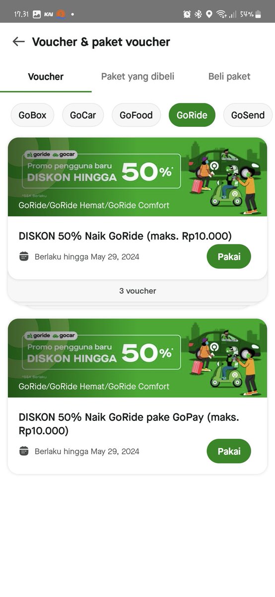 herdearydiary's tweet photo. voc gojek, goride, gocar 
~ Gocar pot 50% max 30k = 6k 
~ Gocar/goride pot 50% max 10k = 2k
~ Gosend pot 50%  max 15k = 3k

Jabodetabek only
Mt after dm 🐥

#zonauang #zonaba #zonanajan https://t.co/OtquMMmp7Z