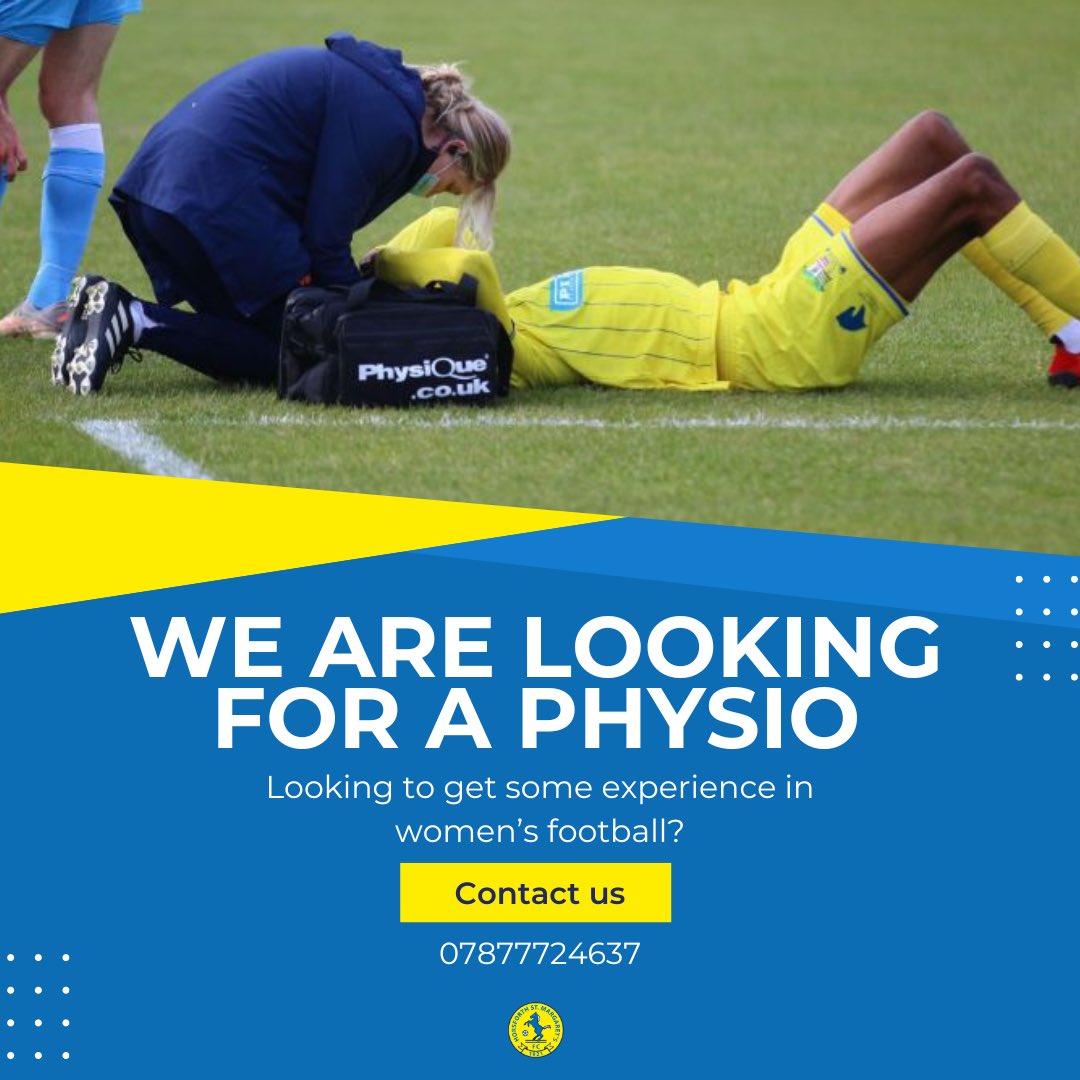EthanHolmshaw's tweet photo. Ahead of the 24/25 season we are looking to fill a couple of new roles at HORSFORTH ST. MARGARETS A.F.C. 

We are looking for a Head Physiotherapist to work with our Women’s First Team and guide some keen students in the world of physiotherapy 

DM me if interested 📩 https://t.co/3IZ7e3F5G7