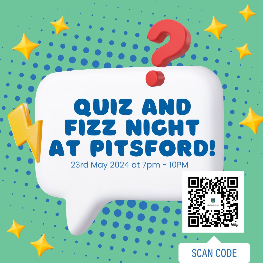 Calling all quiz enthusiasts! Join us at Pitsford School on Thursday, 23 May 2024 for a night of trivia, laughter, and fun! Enjoy a complimentary drink on arrival, followed by a delicious meal. Tickets include the opportunity to support a great cause! trybooking.com/uk/DLFO