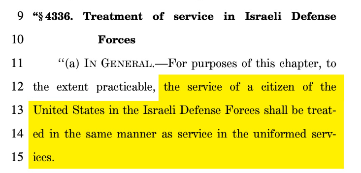 Republicans in Congress have introduced a bill that would give Americans serving in the Israeli military the same benefits as Americans serving in the US military.

How much more obvious can they make it that our government has been totally infiltrated and bought by Israel?