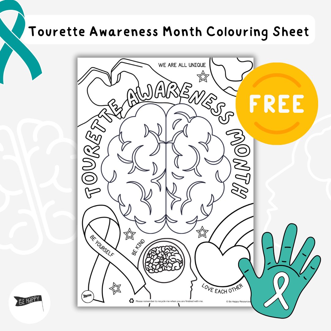 behappyresource's tweet image. It’s #TouretteAwarenessMonth and we have some new resources to help you educate and raise awareness of #Tourettes as well as support children with Tourette Syndrome. Find them on our website 🫶 behappyresources.co.uk