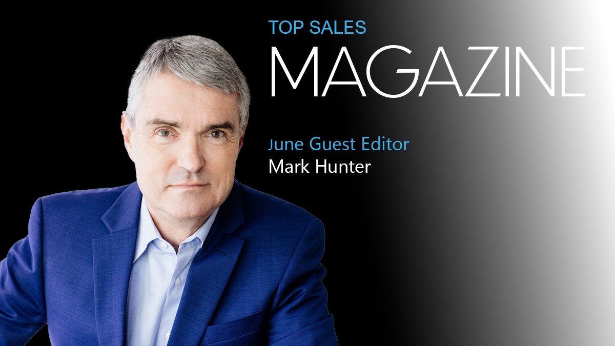 Mark Hunter, @TheSalesHunter is our guest editor for June. Find out more about Mark: bit.ly/3yr7s0Z then sign up: bit.ly/35uAeuR to find out about Sales Enablement 3.0 #sales #topsales #salesenablement
