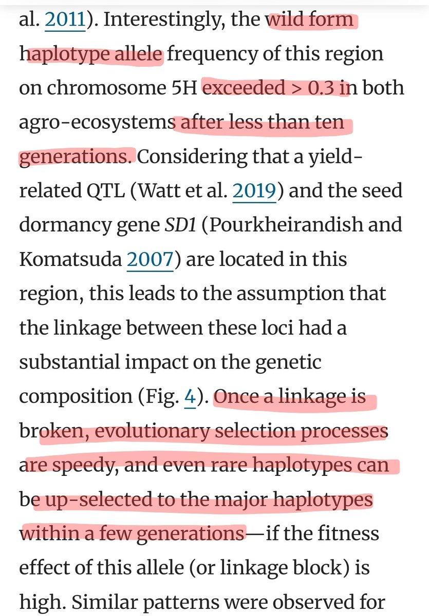 I could spend a week posting on this 20 yr research project. It's that important. #microbiome
2024: 'Deep genotyping reveals specific adaptation footprints of conventional and organic farming in barley populations—an evolutionary plant breeding approach'
link.springer.com/article/10.100…