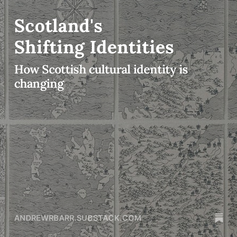 AndrewRBarr's tweet photo. 🏴󠁧󠁢󠁳󠁣󠁴󠁿 Scotland's Shifting Identities: How Scottish cultural identity is changing.

My thoughts on today's census data, which shows an increase in Scots identifying themselves as 'Scottish only', and a decrease in 'Scottish and British'. 👇

https://t.co/z22p83SY73 https://t.co/yYtT3yNmgn