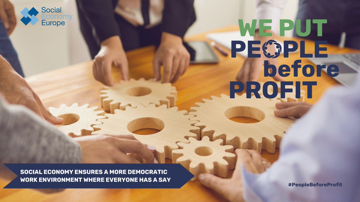 🤝Empowering #SocialEconomy empowers people. It means boosting #qualityjobs, fostering #inclusion, fairer distribution of wealth, participatory governance & workplace #democracy. 🟢Let's shape a fairer future together & stand for democratic job environments. #PeopleBeforeProfit