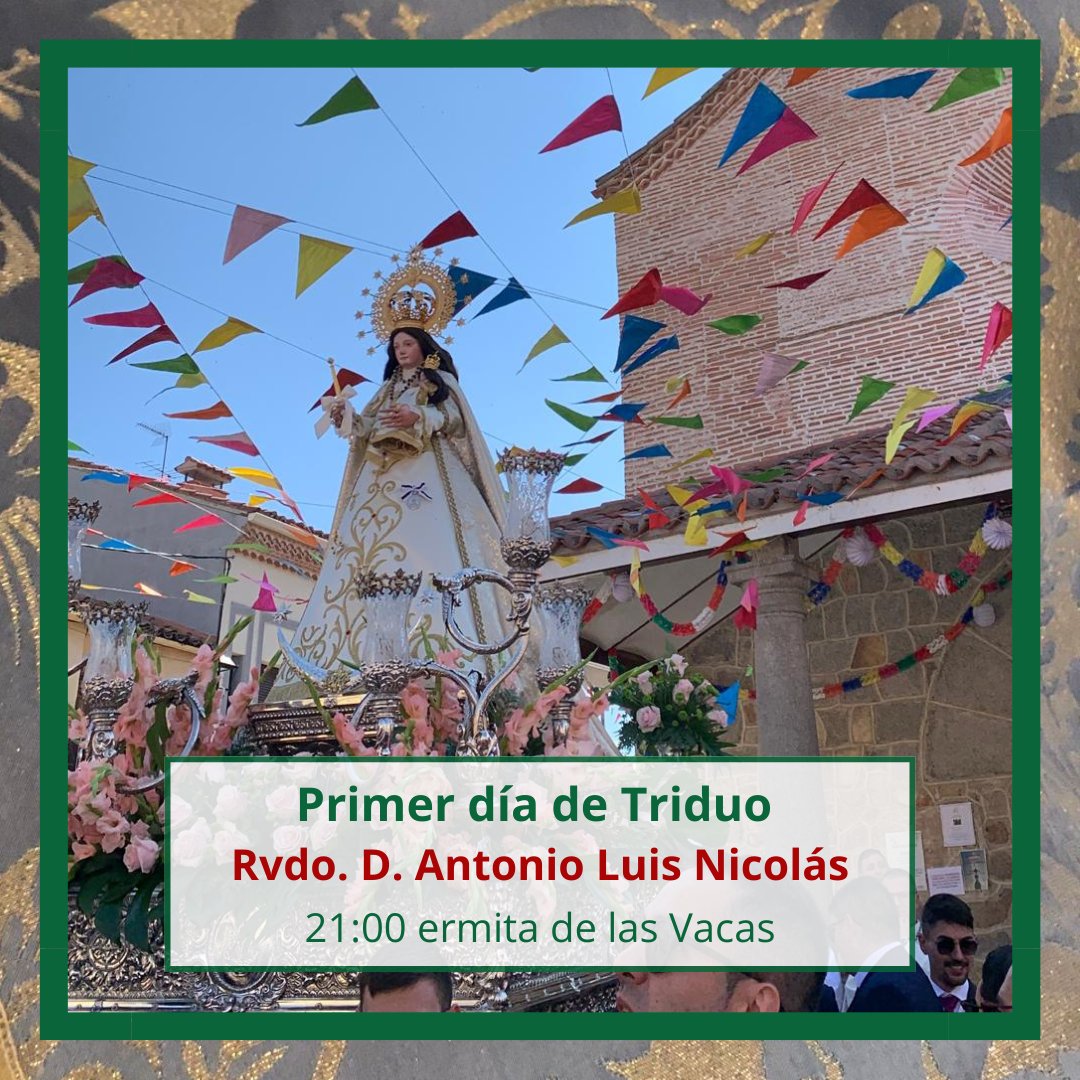 VirgenVacas's tweet photo. 🟢⚪️ Primer día del Solemne Triduo a la Santísima Trinidad. https://t.co/Pvz6yBt1kx