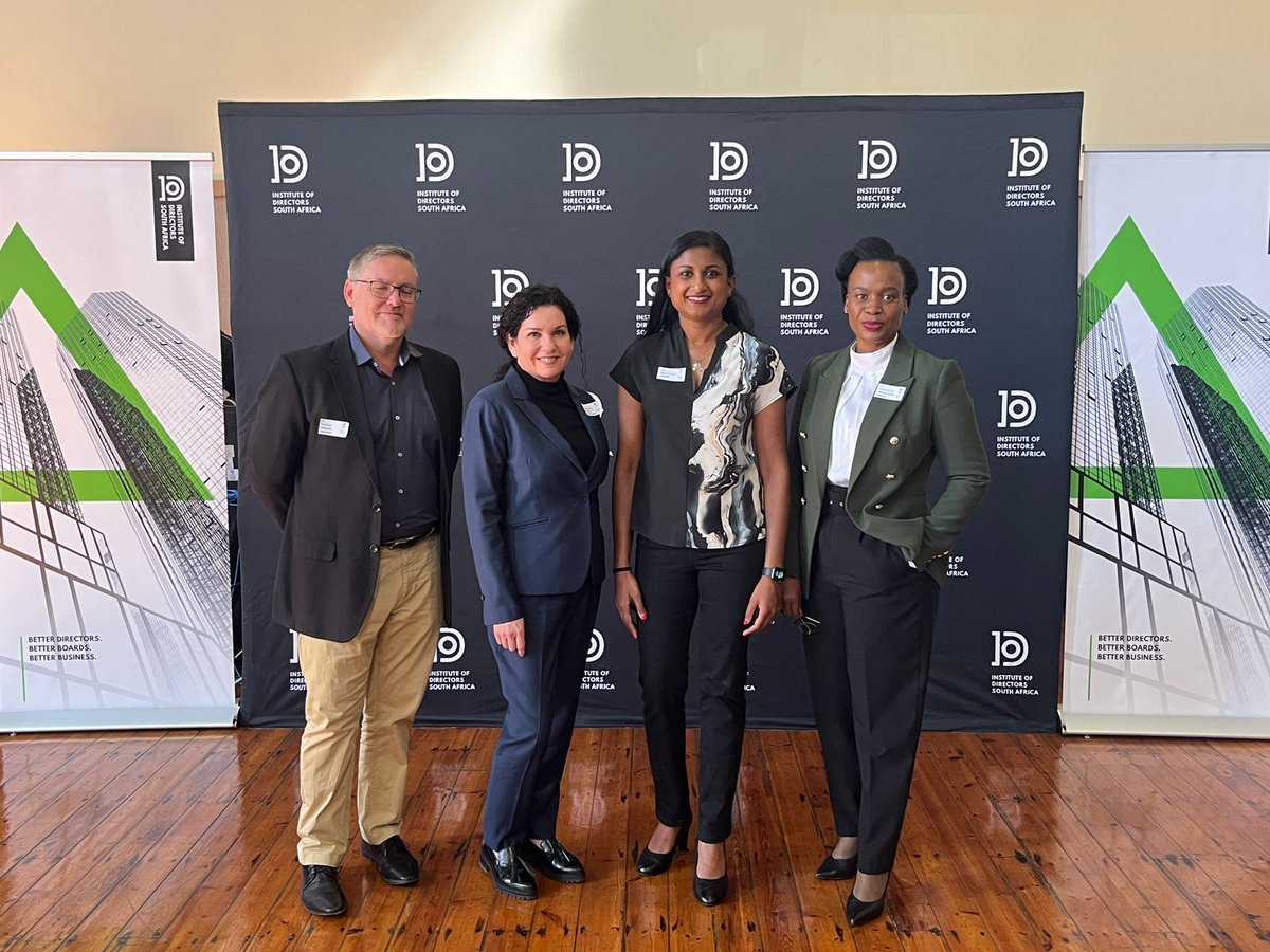 The_IoDSA's tweet photo. This afternoon, the IoDSA and the @UFSweb School of Accountancy, host a panel discussion on the current state of corporate governance and directorship. Follow the event on X using #BuildingASustainableFuture https://t.co/gD4W7kspT7