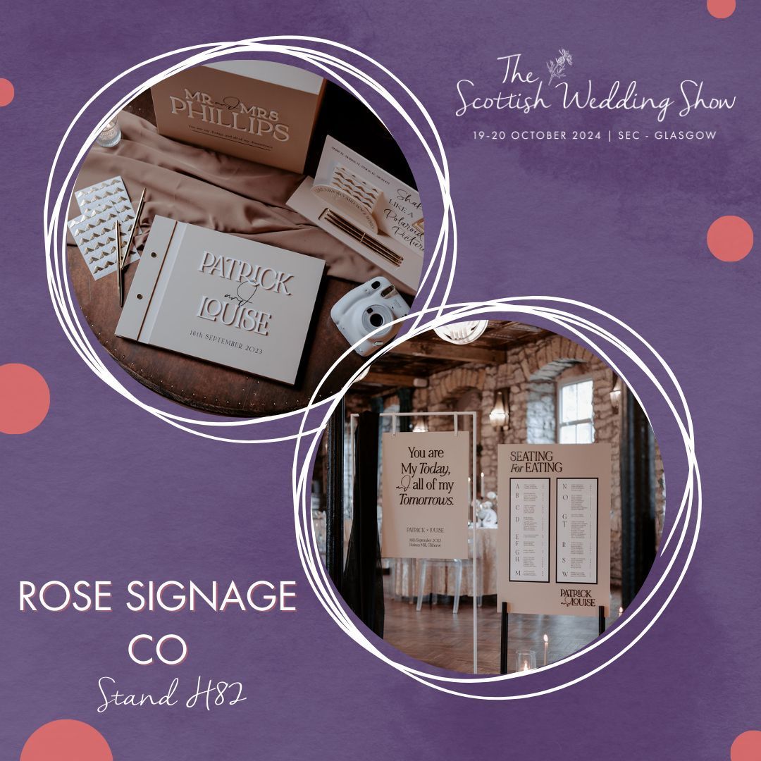 Rose Signage Co will be at H82 in October 😍 

With many colours to choose from including a mix of finishes, and using a mix of techniques such as 3D Laser cut lettering and UV print varnish, you can choose the right vibe for your special day. 

Book now bit.ly/3QqpVRI