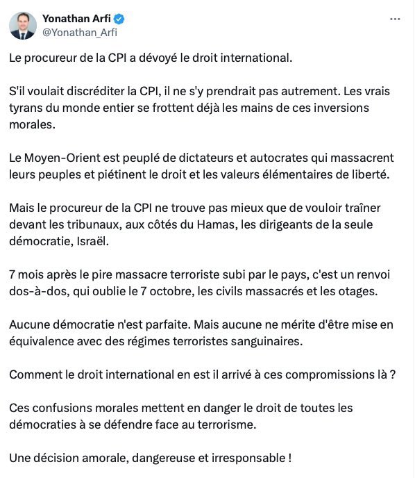 Par ce communiqué le CRIF, qui n’a jamais eu le moindre mot de compassion pour les enfants tués à Gaza, prouve (pour ceux qui en doutaient encore) qu’il est bien devenu un outil de propagande au service de Netanyahou en France et explique pourquoi il traite d’antisémites toutes