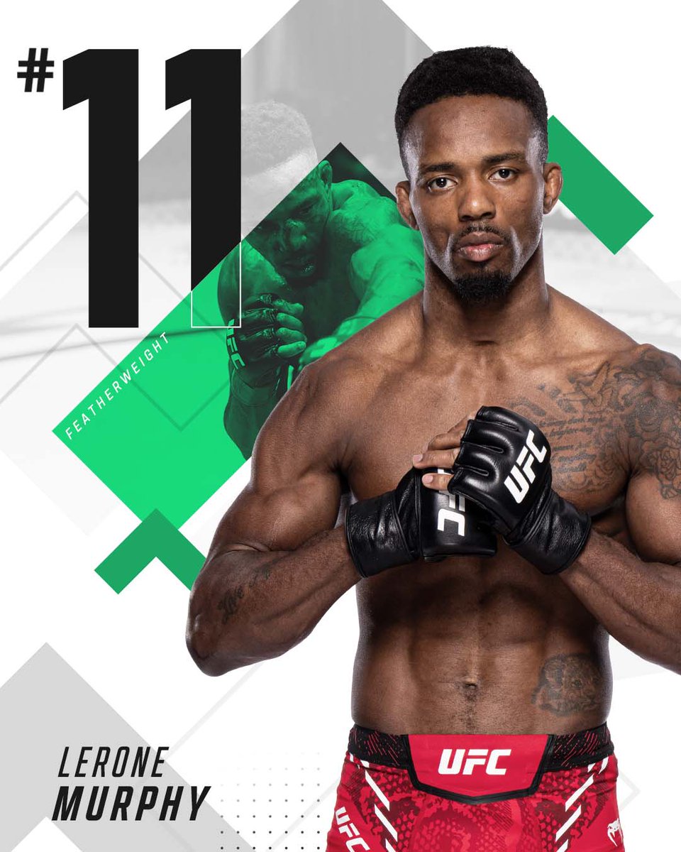 New Entry! 🔼 @LeroneMurphy🇬🇧 enters the featherweight rankings after #UFCVegas92!