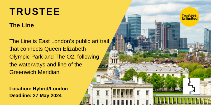 **EXCITING TRUSTEE OPPORTUNITY** #TheLineLondon Deadline: 27 May 2024 More info: ow.ly/91KI50ROAb5 #TrusteesUnltd #TrusteeOpportunity #LondonCharity #CommunityLeaders #SocialImpact