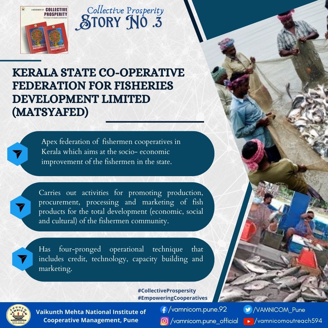 📷The Fish Story 📷 Kerala State Co-operative Federation for Fisheries Development Limited (MATSYAFED) - An apex federation of fishermencooperatives in Kerala. - 𝐹𝘦𝑎𝘵𝑢𝘳𝑒𝘥 𝘪𝑛 𝐶𝘰𝑙𝘭𝑒𝘤𝑡𝘪𝑣𝘦 𝘗𝑟𝘰𝑝𝘦𝑟𝘪𝑡𝘺 𝘝𝑜𝘭 𝟏 #FisheriesDevelopment @MATSYAFED1 @hema_28