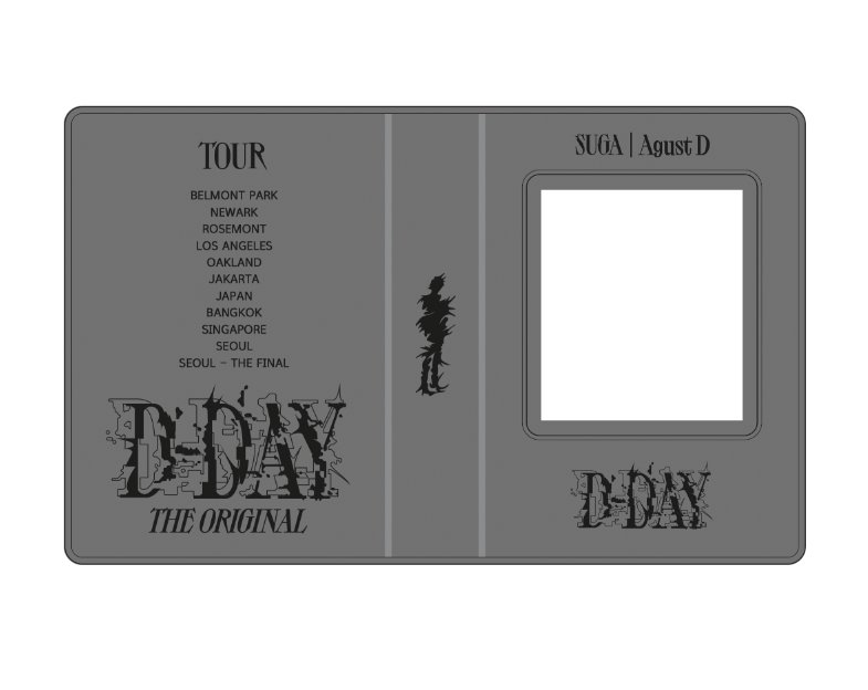 SUGA D-DAY 1단 콜렉트북
#RT 추첨 한분께 제작물품 랜봉 보내드려요💜

📅 지금부터 ~ 5/30까지
+최소수량이 5/30보다 빨리 채워지면 공지 후 폼 닫겠습니다!
폼 > witchform.com/deposit_form.p…

G.O , 질문 > DM