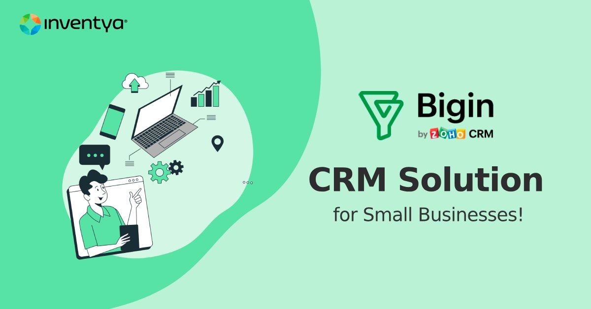 🚀 Check out Bigin by Zoho CRM—perfect for small businesses!

Why Bigin?
➡ Manage processes with Multiple Pipelines
➡ Save time with Workflow Automation
➡ Boost operations with Seamless Integrations

Start your free trial: zurl.co/lvec
