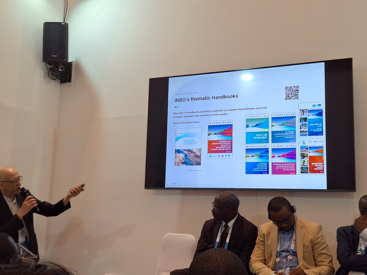 INBO_RIOB's tweet image. @WWaterForum10  Cross-border cooperation &amp;amp; #hydrodiplomacy tools. Mr Brachet project director in #Africa presents the @dynoba16833 project &amp;amp; our work carried out with our members &amp;amp; partners @AnboRaob #cicos @AFD_France @CNES @ird_fr @OI_Eau   #swotsatellite