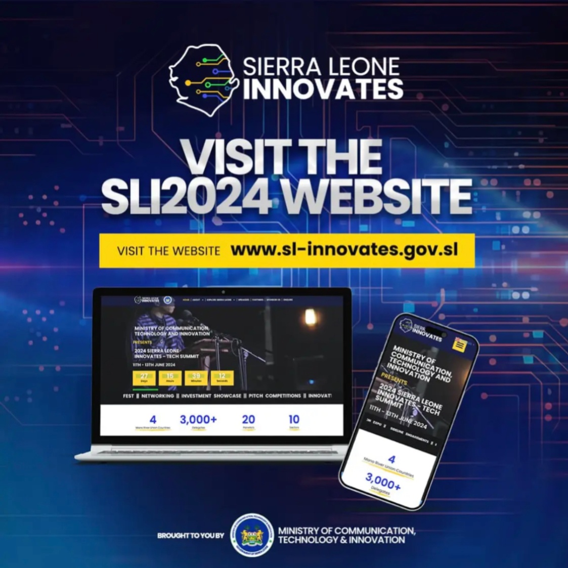 Register for the 2024 Sierra Leone Innovates Click here to register for the event: ➡️ sl-innovates.gov.sl #2024SLInnovates #SierraLeone #SLI24 #TechInnovate @MoCTI_SL @ormanbangs