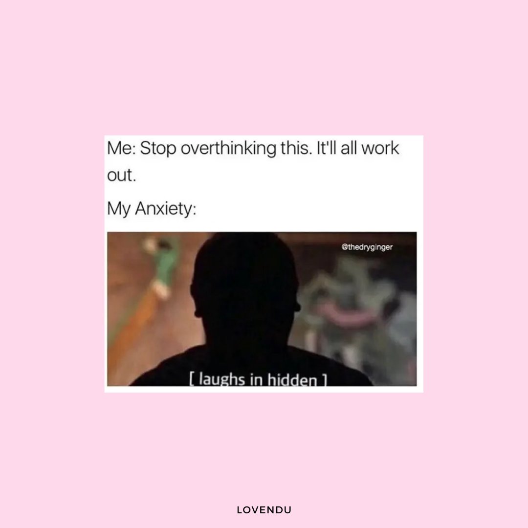 lovendu_'s tweet photo. Does anybody else feel like their anxiety mocks them? 😅 As soon as you think that you're out of the woods, or when you believe everything is going to be okay... your anxiety decides to come and fuck it all up 🤣 https://t.co/P6E1BTCJHn