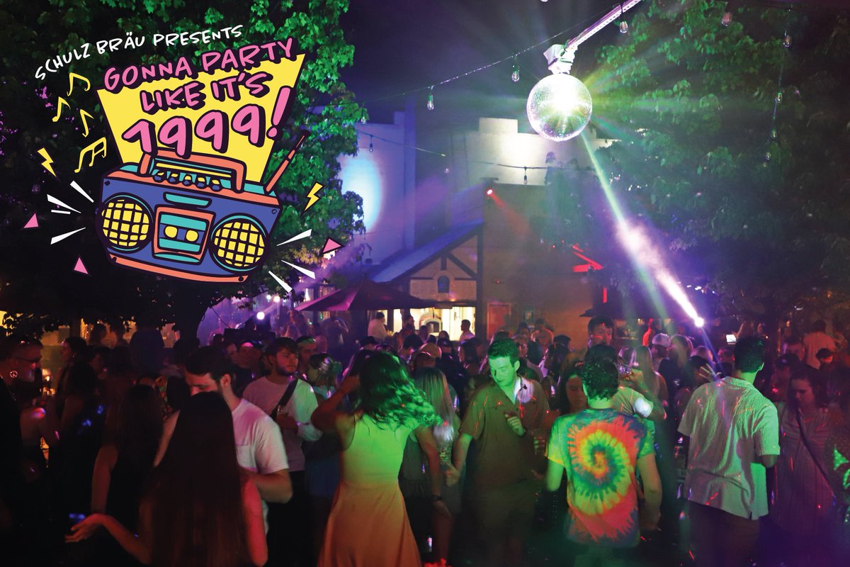 SchulzBrauBC's tweet photo. Smells like 90's Spirit!🕺 Let's Disco to Nirvana, Mariah, Sublime, &amp; all your best requests!!🎶🎉 We're ready to see you in your 90's 'fits💅 Disco is this Saturday 5/25 from 8PM-1AM!😎

#schulzbrau #disco #biergarten #knoxville #craftbeerweek #craftbeer #knoxevents https://t.co/JuuqX6eykt