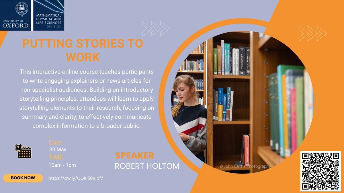 Putting Stories to Work (Online) Building on introductory storytelling principles learn how to craft compelling narratives, enhance clarity, and create impactful summaries. This interactive session has you covered. 📅30 May (10am to 1pm) 👉ow.ly/COiP50RIbf7