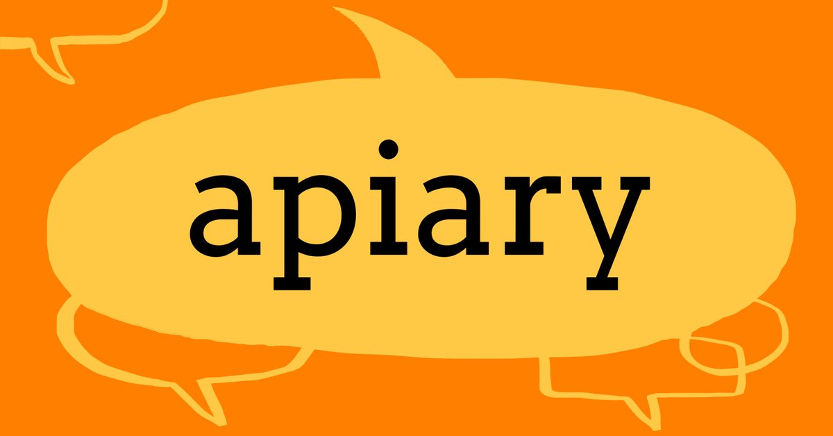 #wordoftheday APIARY – N. A place where bees are kept, usually in beehives. ow.ly/pooz50RGHWS #collinsdictionary #words #vocabulary #language #apiary