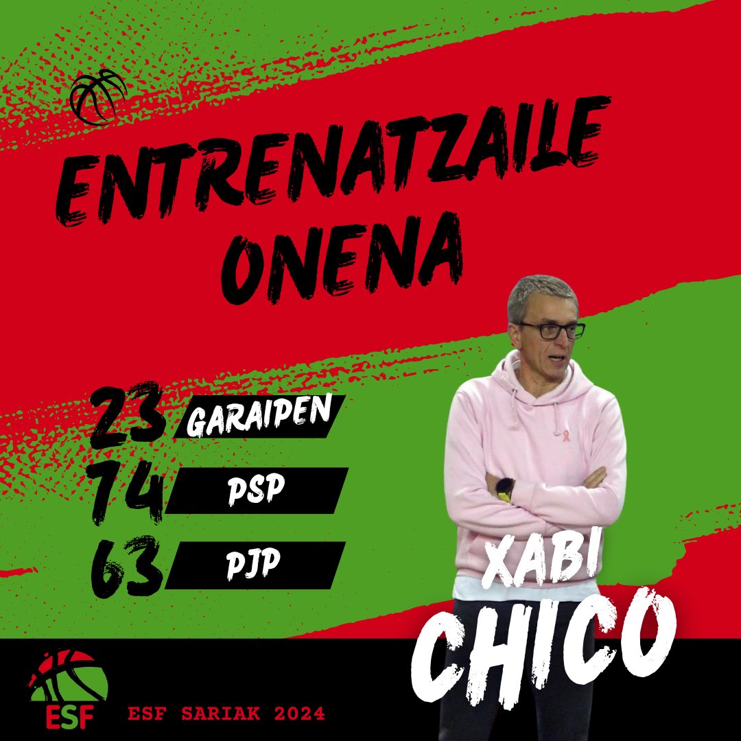 Basketbasko's tweet photo. @iraurgisb @Ointxe @easobasket @ibaetabasket @bilbaobasket @Unamuno_Saski @TabirakoBaqueST @CB_ARABA @Baloncesto_CSI XABI CHICO MUTILEN 1º MAILAKO ENTRENATZAILE ONENA!!

@TabirakoBaqueST-eko entrenatzailea izan da klub guztietatik bozkatuena, mailako txapeldun bilakatu eta EBA-rako igoera zuzena lortu ondoren.

Hitz batzuk utzi dizkigu.

ZORIONAK XABI 👏🏼 https://t.co/oURPPOlRA5