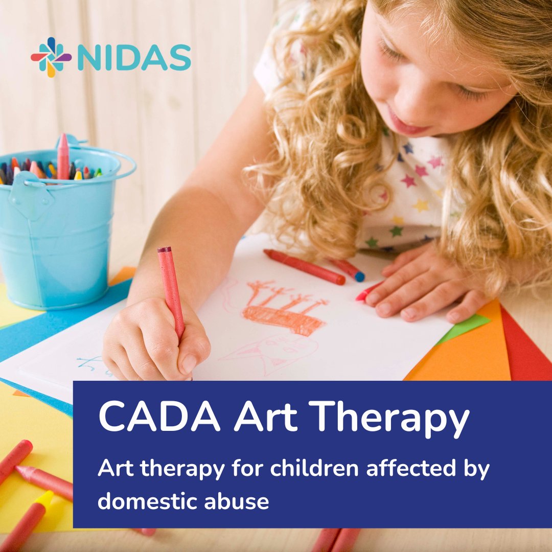 #CADA #Arttherapy is a form of psychotherapy that focuses on using the art-making process as its primary mode of #communication for #children affected by #domesticabuse. Find out more: call 01623 683 250 or email referrals@nidas.org.uk. nidas.org.uk/our-services/#…