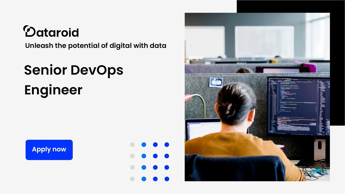 Join us at Dataroid as a Senior DevOps Engineer! 🚀 You will ensure the best use of multiple applications while fostering seamless collaboration with our development team. Ready to make your mark in the tech industry? Apply today 👩‍💻👨‍💻 lnkd.in/dSrcpHPm