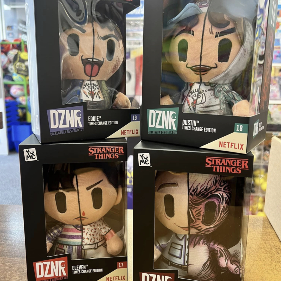 Calling all Stranger Things fans!! 📺 🪄

These DZNR plushies from YuMe Toys at Toytown are only a FIVER!!
Eddie Munson, Dustin, Eleven, Vecna and the Autopsy Edition Dermagornan all available 😱

#strangerthings #shopayrcentral #ayr